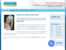 Tablet Screenshot of pacificviewdental.ca